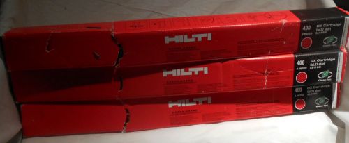 (3 Boxes) HILTI, 2007070 Dx Cartridge 6.8/11 M40 Cal .27 Short -T red (400 Each)