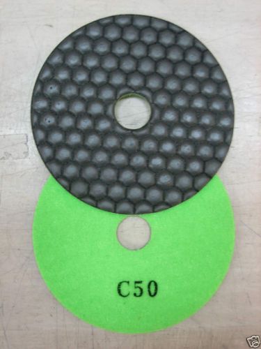 ZERED 4&#034; PREMIUM Diamond Dry Polishing Pad Disc #50 Granite