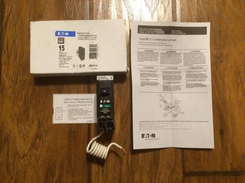CUTLER HAMMER 15AMP COMBINATION ARC FAULT BRCAF115 NEWEST VERSION ( NEW IN BOX )