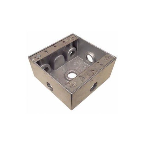 Morris Products Weatherproof Boxes in Gray with 6&#034; Outlet Holes
