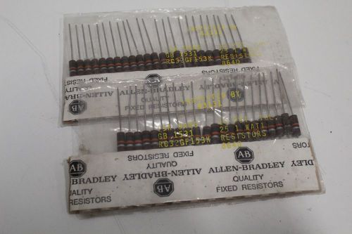 LOT OF (71) ALLEN-BRADLEY RC32GF153K FIXED 15K-OHM 1W RESISTOR 8640