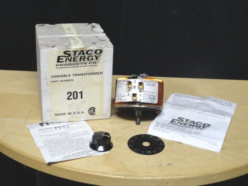 STACO ENERGY PRODUCT ~ Variable Transformer ~ P/N 201 ~ 2 AMP, 120Volts ~ NEW