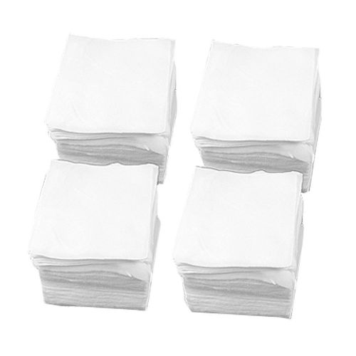 4&#034; x 4&#034; White Dustless Cloth Cleanroom Polyester Wipers 600Pcs