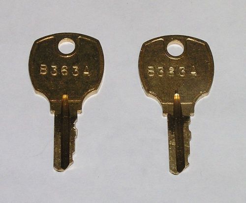 2 - Siemens National B363A Electrical Breaker Panelboard Brass Trim Lock Keys