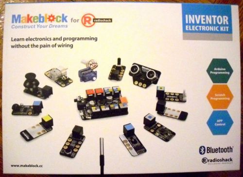 MakeBlock RadioShack 2770247 Inventor Electronic Kit Blue Tooth Module &amp; Phn App