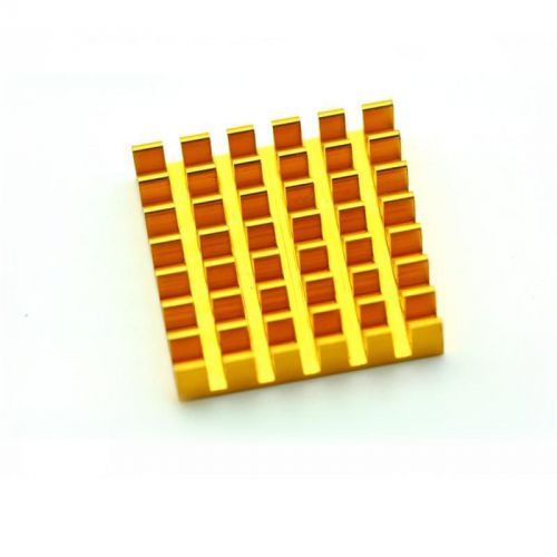 10PCS 22*22*6MM High Quality golden slotted Aluminum Heat Sink Router Computer