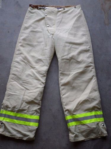 36x32 hoffman pants- firefighter turnout bunker gear - nomex line #22 halloween for sale