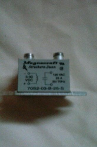 STRUTHERS-DUNN MAGNECRAFT SOLID STATE RELAY 70S2-03-B-25-S