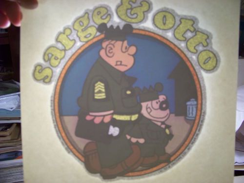 &#034;Sarge and Otto&#034; Transfer Roach  (Iron-on heat transfer only)