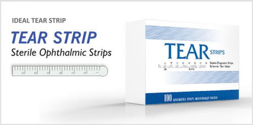Tear Strip Sterile Ophthalmic Strips 100 Graduated Strips per pack CE Approved
