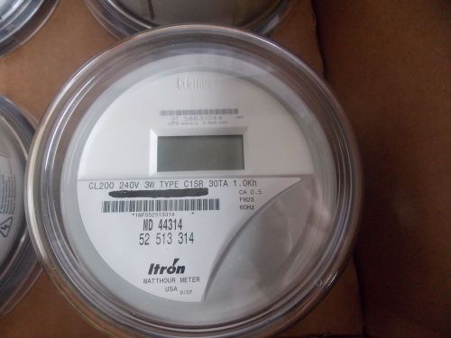 Itron   meter (kwh) c1sr, centron, 240v, 200a, 4 lugs, form 2s for sale
