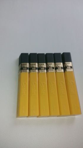 Pentel Hi-Polymer Super  Mechanical Pencil Lead Refills,0.9mm,HB(15pcs in a box)