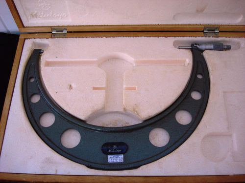 MITUTOYO 11&#034; - 12&#034; OUTSIDE MICROMETER 103-226A  w/ WOOD BOX