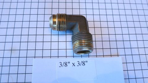 3/8&#034; flare x 3/8&#034; male pipe 90 ell  flare fitting by mip 90 degree elbow brass for sale