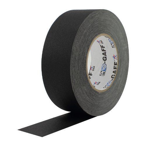 NEW ProTapes Premium Matte Cloth Gaffer&#039;s Tape w/ Rubber Adhesive 1 Pack-Black