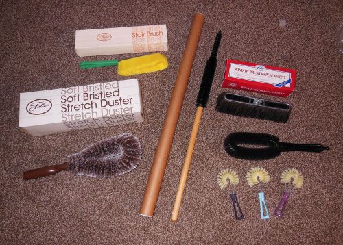 Lot of New/Vintage FULLER BRUSH Brushes from ex-Salesman
