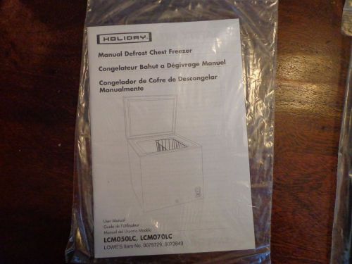 Holiday Manual Defrost Chest Freezer for  LCM050LL And LCM070LC Chest Freezer -