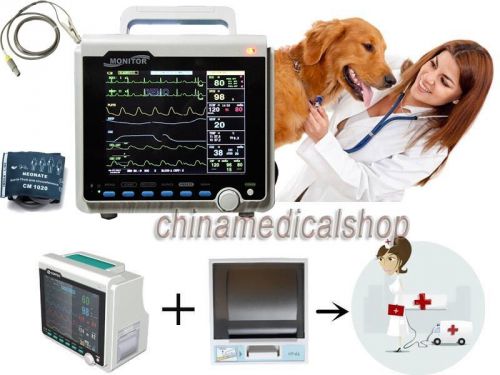 Vet veterinary icu vital signs patient monitor 6 parameters with free printer for sale