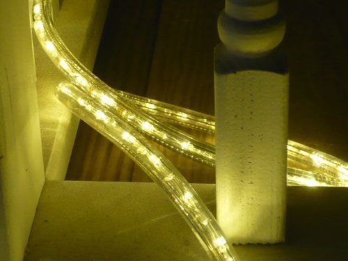 18Ft Rope Lights; Warm White LED Rope Light Kit; 1.0&#034;LED Spacing; Christmas Ligh