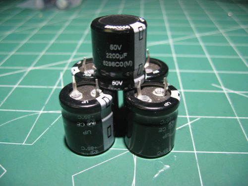 2200uF 50V Snap In - Nichicon - Radial Capacitors - lot of 5