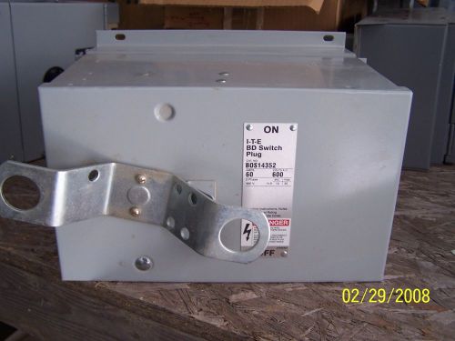Ite busway plug, bos14352, 60 amp,480 volt, bus, buss, bus duct, reconditioned for sale
