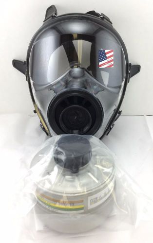 40mm nato sge 150 gas mask w/military-grade nbc filter - brand new, exp 12/2019 for sale