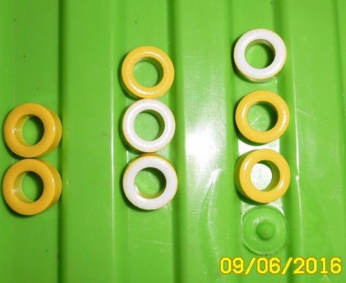 8pcs Ferrite Ring Toroid Core 330nH/T 7mm ID 13mm OD 5mm H #
