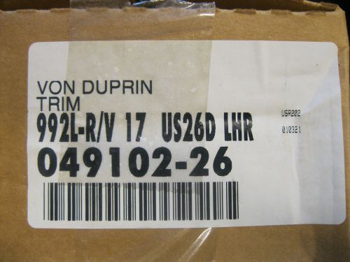 Von Duprin 992L-R/V 17 US26D LHR LEVER EXIT TRIM