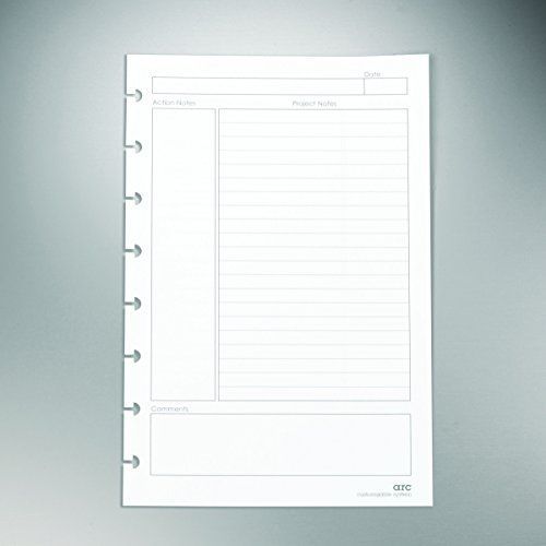 Staples? Arc Notebook Project Planner Filler Paper, Junior-sized, White, 50