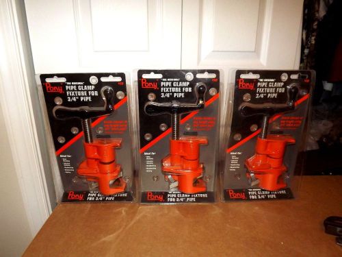 PON  &#034;  #50 &#034; PIPE CLAMP FIXTURE -  LOT OF 3 - FOR USE ON BLACK PIPE- BRAND NEW