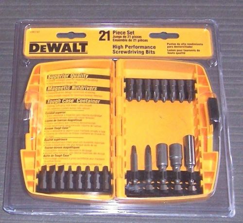 Dewalt dw2161 21 piece tough case power and insert bit set for sale