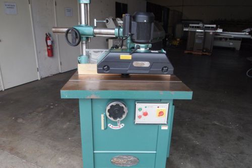 2008 Grizzly Spindle Shaper Model G7214Z w/Powerfeeder (Woodworking Machinery)