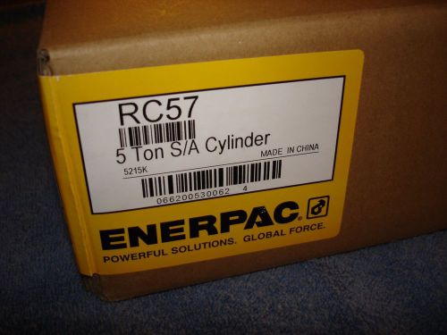 New Enerpac RC57 Cylinder 5 TON 7&#034; Stroke Hydraulic Ram NIB!