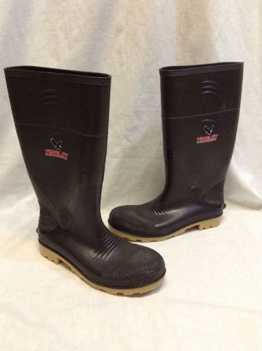 Tingley Tall Rubber Waterproof Work Rain Boots Textured Toe And heel Size 9 EUC