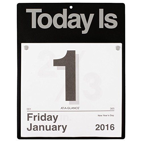 At-A-Glance AT-A-GLANCE Daily Wall Calendar 2016, &#034;Today Is&#034;, 12 Months, 8.5 x 8
