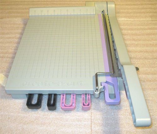 12&#034;x12&#034; Guillotine Paper Cutter Trimmer Scrapbooking Crafter 3 Blade Design