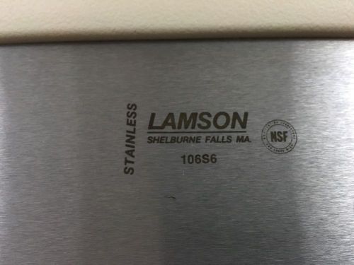 LAMSON 106S6 STAINLESS STEEL 3&#034; x 6&#034; DOUGH CUTTER ~NEW~