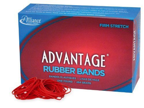Alliance Advantage Red Rubber Band Size #16 2 1/2 x 1/16 Inches - 1 Pound