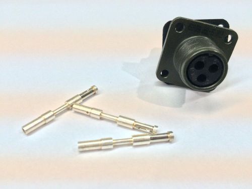 Ms3100a10sl3s-c amphenol, circular connector female sockets 3p // 3 pieces for sale