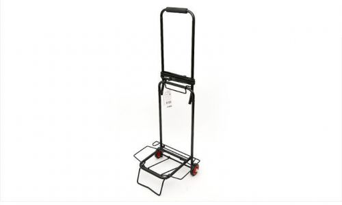 Folding Hand Cart Hand Truck Dolly Steel Rubber Wheel Foldable Compact Portable