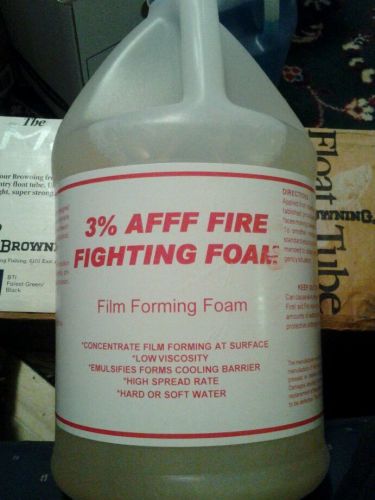 6 gallons 3% AFFF. Fire fighting foam