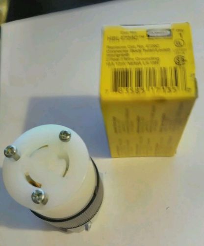 Hubbell hbl4729c twist-lock connector 15 amps 125 volts nema l5-15r   new for sale