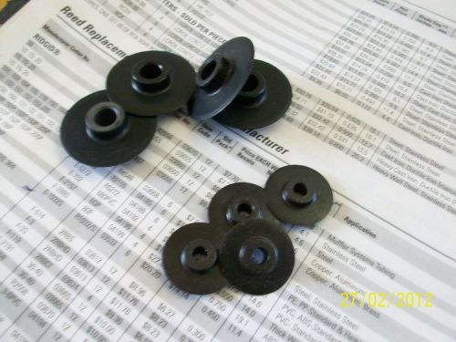Lot of cutter wheels for pvc pipe, ridgid e-5299 and reed op-2 for sale