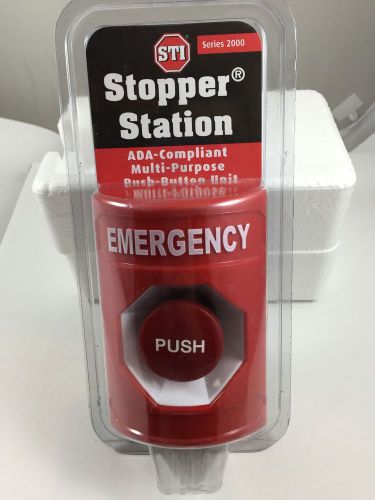 Sti stopper station #ss-2044e momentary mushroom switch no or nc emergency new for sale