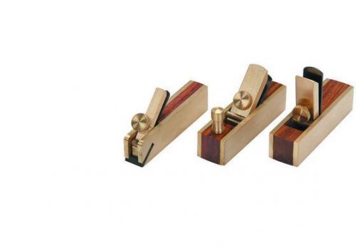 3 piece micro mini brass hand plane set wood planer hardwood hobby scrapper for sale