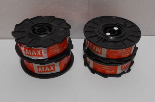 Lot of 4  Spools MAX TW898 Rebar Tie Wire Black Steel