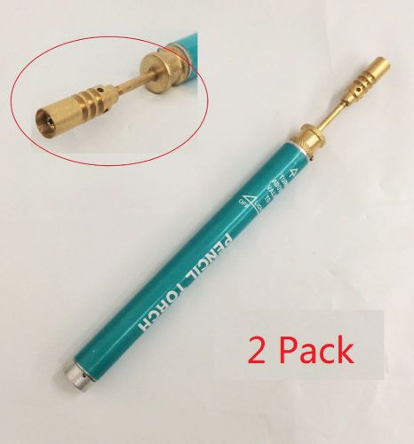 Butane Pencil Torch Refillable Reusable Welding Soldering Jewerly Repair - 2pack