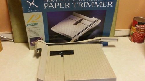 Mint in Box X-ACTO Heavy Duty 12&#034; Paper Trimmer