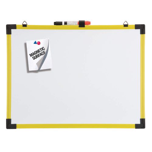 4XT56 Dry Erase Board, 18&#034; W, Yellow, NEW, FREE SHIPPING, $4E$