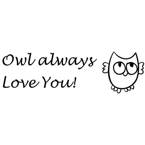 Owl always Love You! Craft Stamp - Cute Valentines Day Stamps - Love Stamps